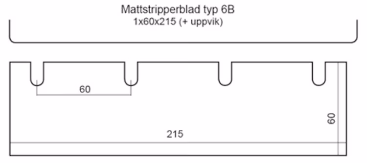 Multistripperblad typ 6B