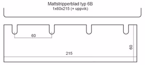 Multistripperblad typ 6B