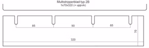 Multistripperblad typ 2B