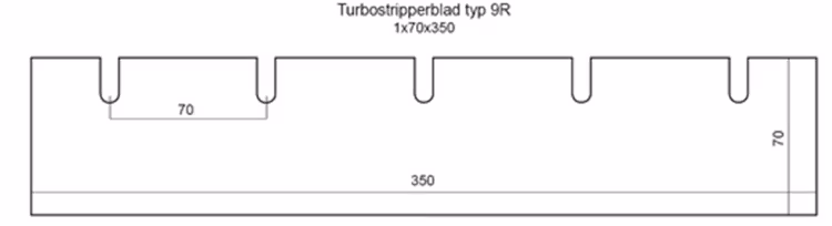 Turbostripperblad typ 9R