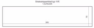 Stratostripperblad typ 11R