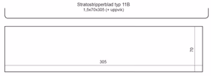 Stratostripperblad typ 11B