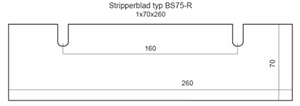 Stripperblad typ BS75-R