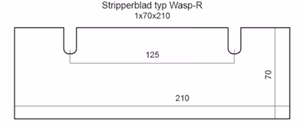 Stripperblad typ WASP-R