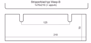 Stripperblad typ WASP-B