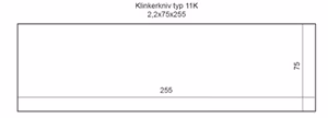 Klinkerkniv 11 K