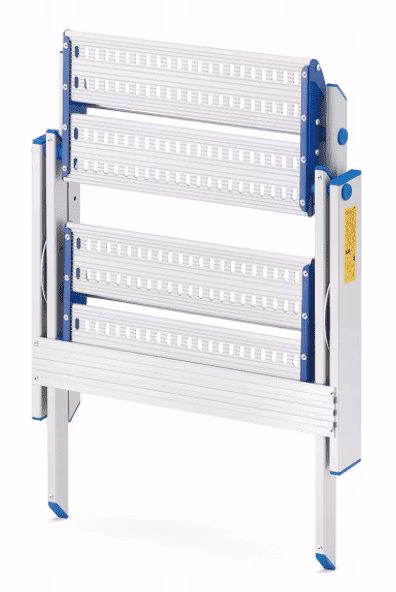 PALL, HOPFÄLLBAR MINI STEGE, ALUMINIUM, DRABEX