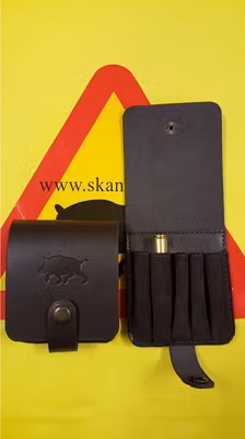 Patronhållare i läder