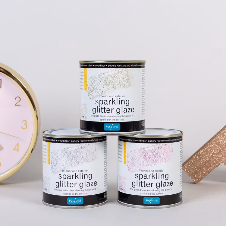Polyvine® Sparkling GLITTER GLAZE (glittrande lacklasyr) - RAINBOW