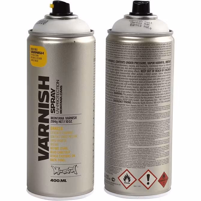 MONTANA Varnish - Spraylack - SATIN (halvblank)