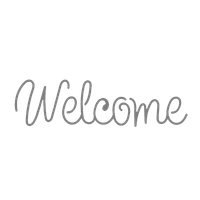 Autentico Schablon - Welcome (S) - Text ca 29x8cm