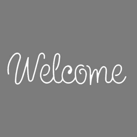 Autentico Schablon - Welcome