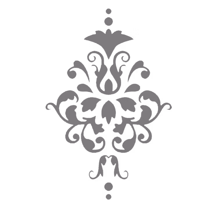 Autentico Schablon - Damask 1