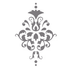 Autentico Schablon - Damask No:1 (S) ca 30x42cm