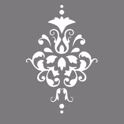 Autentico Schablon - Damask No:1 (S) ca 30x42cm