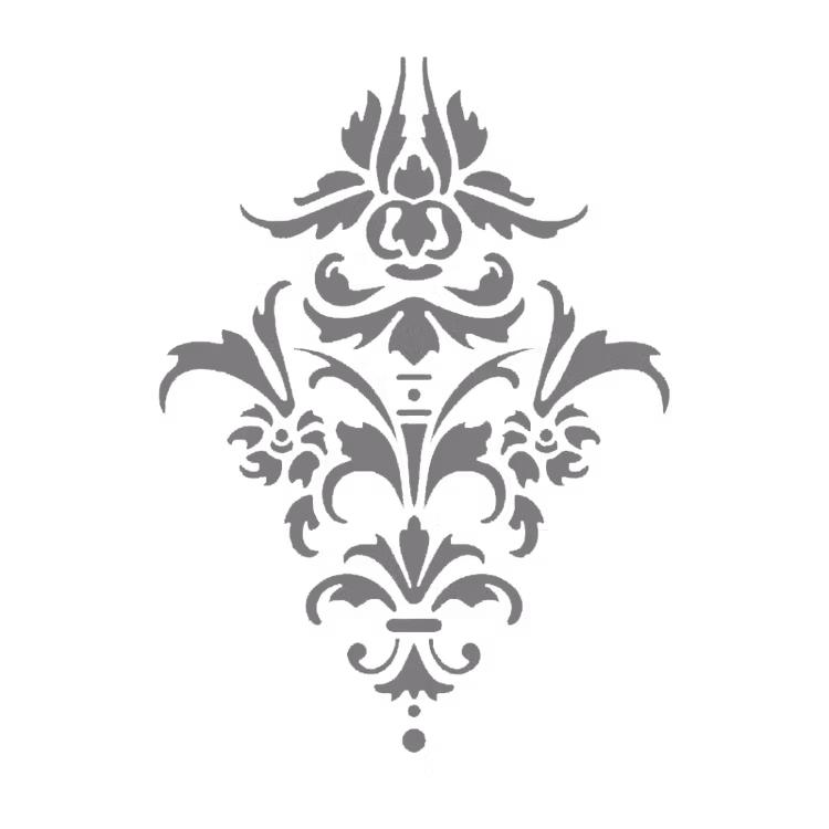 Autentico Schablon - Damask 2