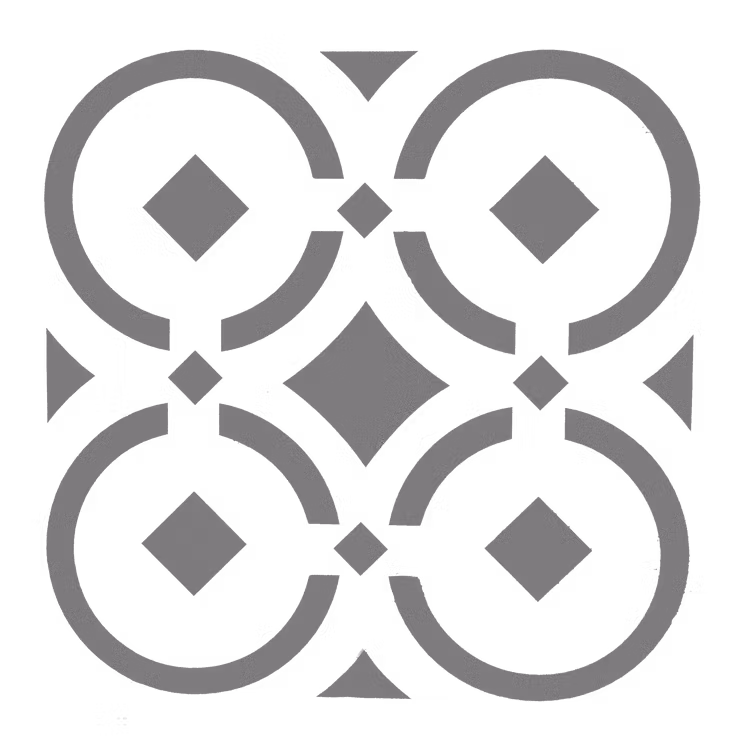 Autentico Schablon - Floor Palmira (L) ca 60x60cm