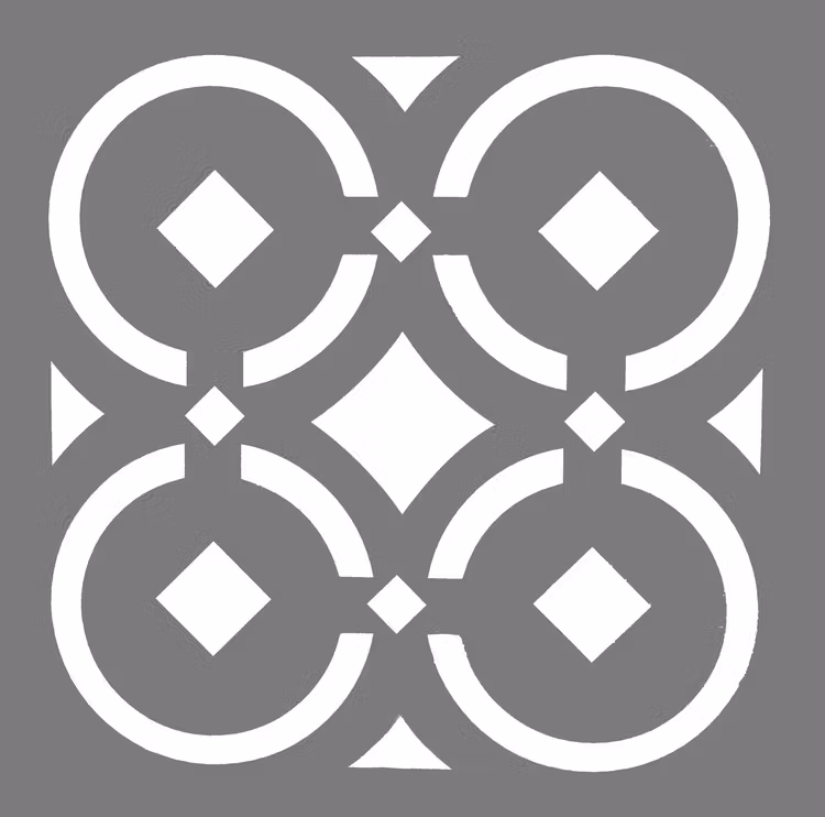 Autentico Schablon - Floor Palmira (L) ca 60x60cm