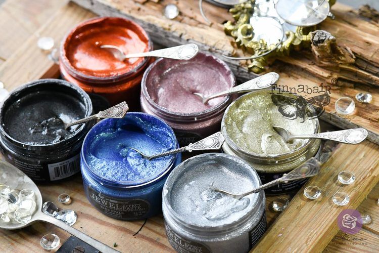 Finnabair - Art Extravagance Jewel Texture Embossing Paste - PRECIOUS RUBIES