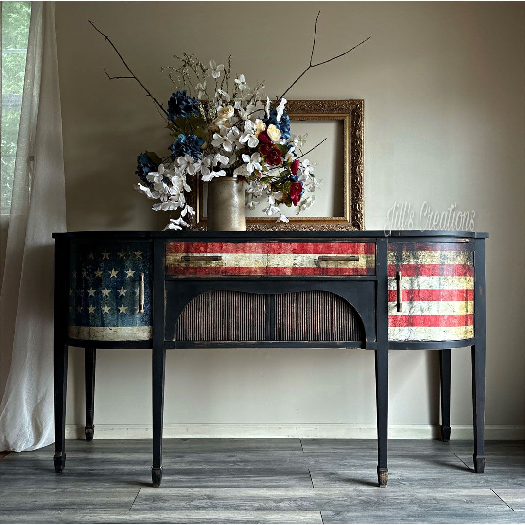 DECOUPAGEPAPPER - Mint By Michelle - STARS & STRIPES - A1 Decoupage Paper - Images courtesy Mint By Michelle and Brand Ambassadors and Content Creators. Photo Credit: @JillsCreations