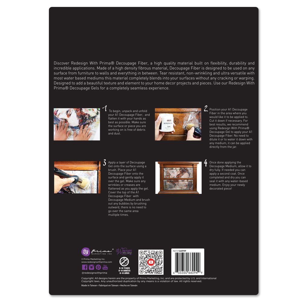 DECOPUPAGEPAPPER - A1 Decoupage Fiber Paper - Antique Labels