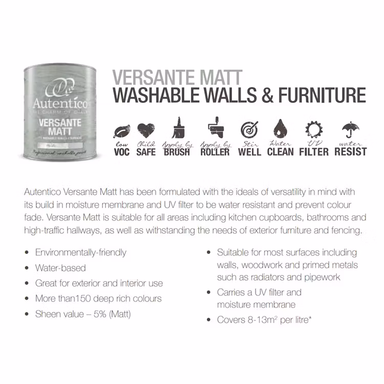 Autentico® VERSANTE MATT - Warm Grey 500ml
