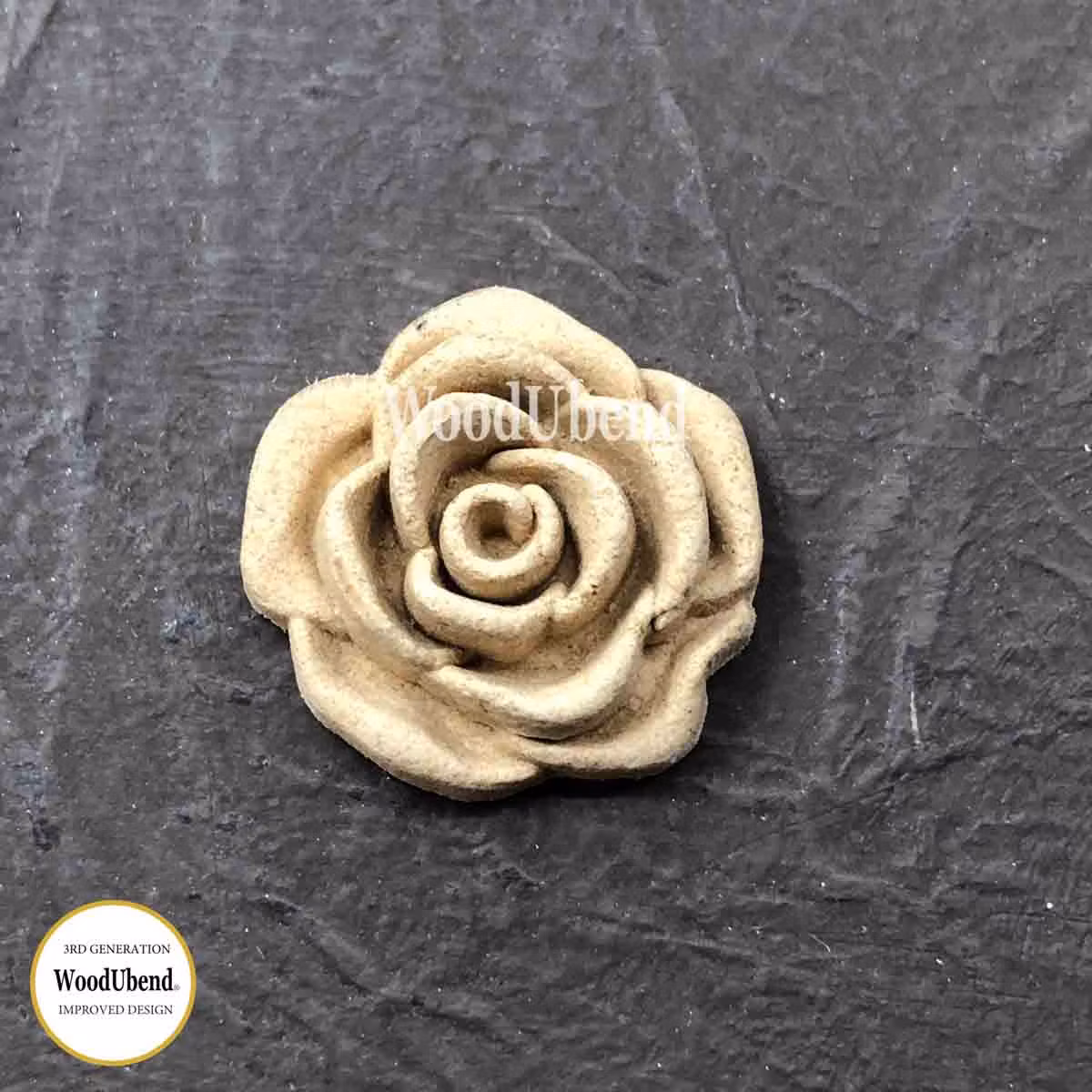WoodUbend® Small Roses 3.5x3.5cm WUB0342 (5-pack)