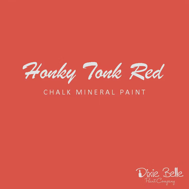Dixie Belle CHALK Mineral Paint - Honky Tonk Red 475ml
