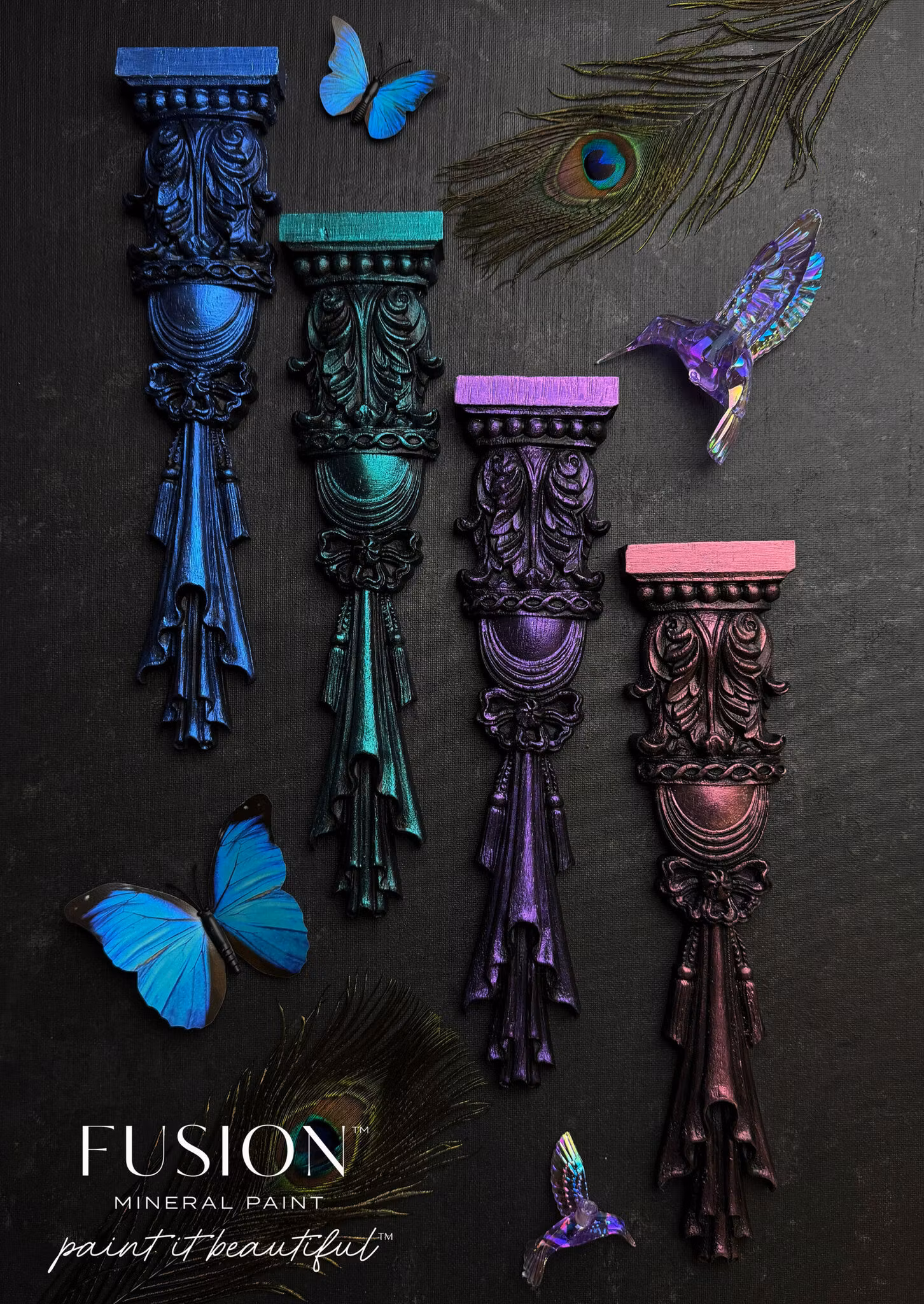 Fusion - ChromaFlex - Colour-Shifting Metallic Paint - Turquoise Peacock 60ml