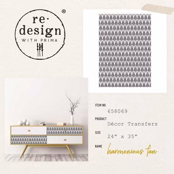 Re Design Décor Transfers® - Harmonious Fan ca 61x89cm