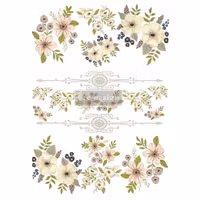 ReDesign Décor Transfers® - Painted Florals ca 61x89cm