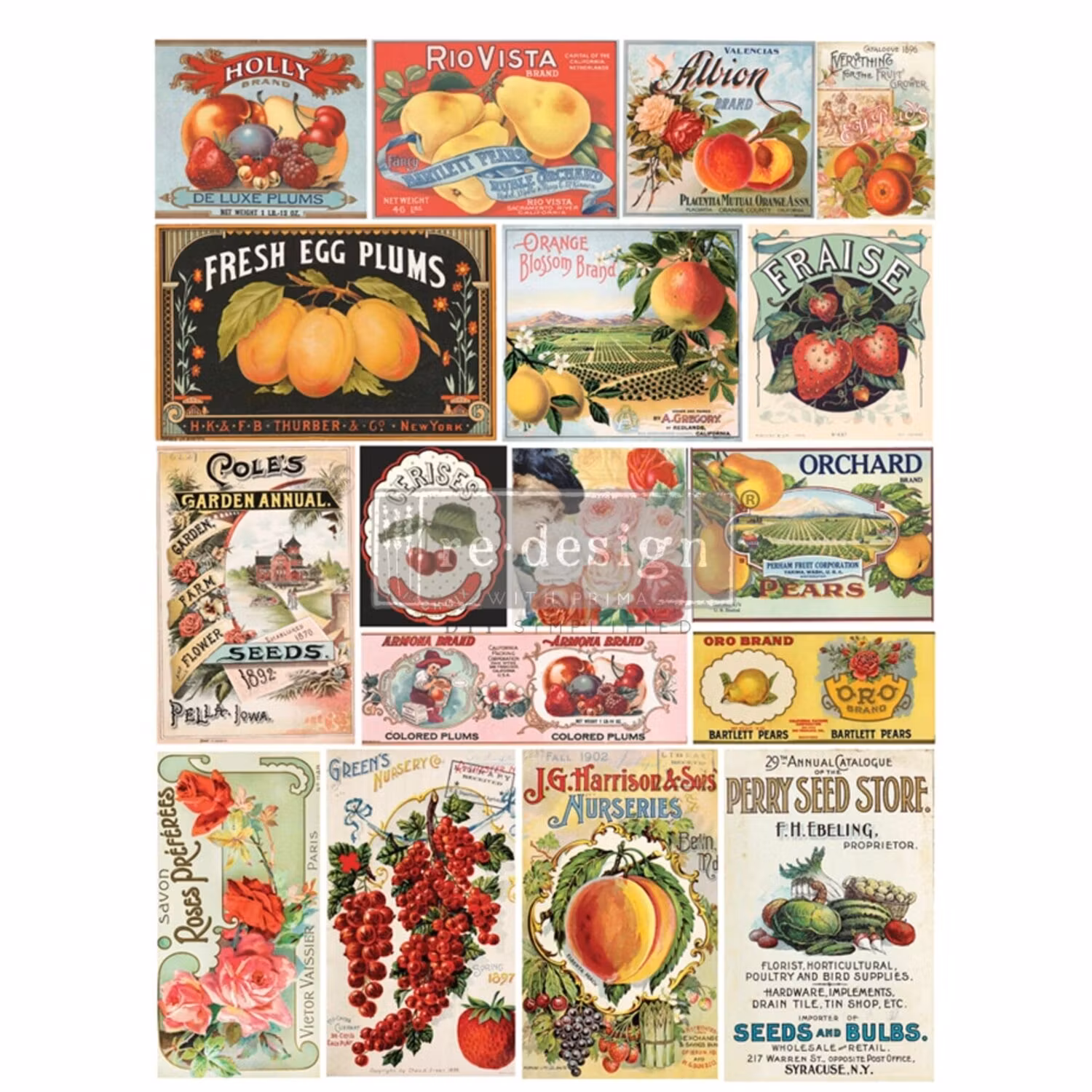Re Design Décor Transfers® - Vintage Seed ca 63x86cm