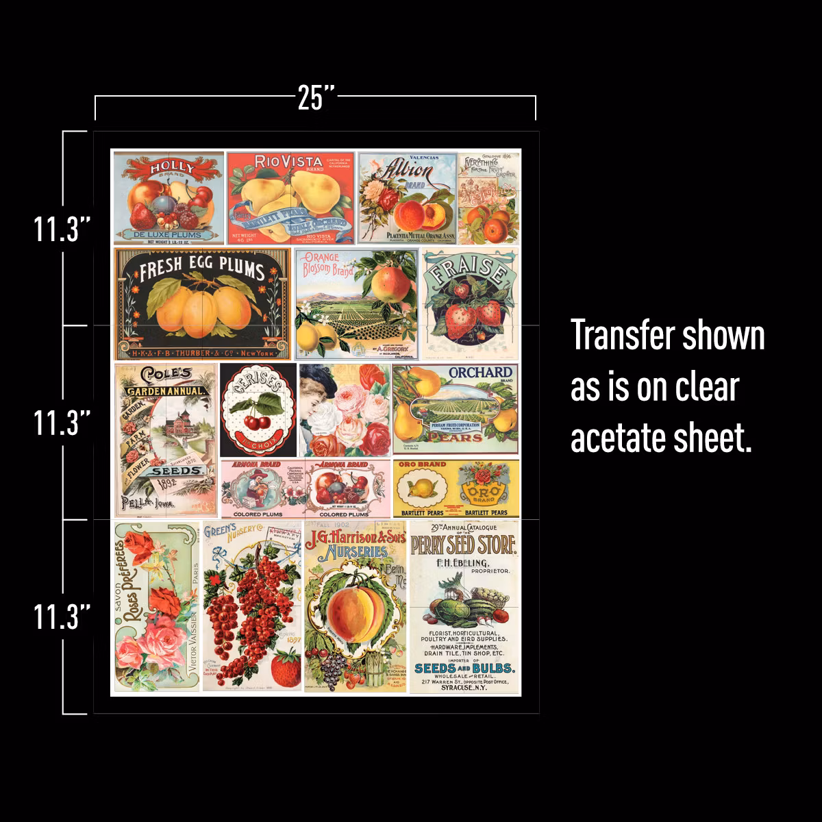 Re Design Décor Transfers® - Vintage Seed ca 63x86cm