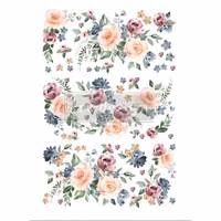 Re Design Décor Transfers® - Watercolor Bloom ca 61x89cm