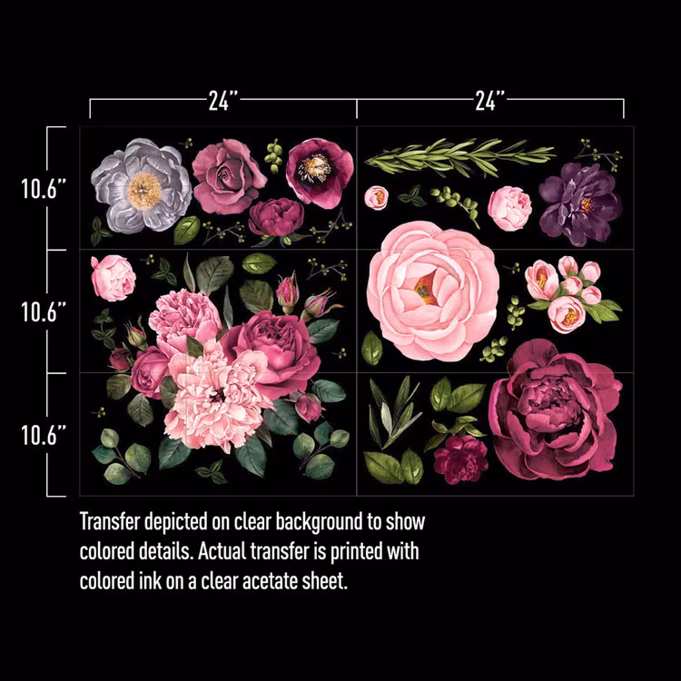 Re Design Décor Transfers® - Lush Floral I XL - ca 86x117cm