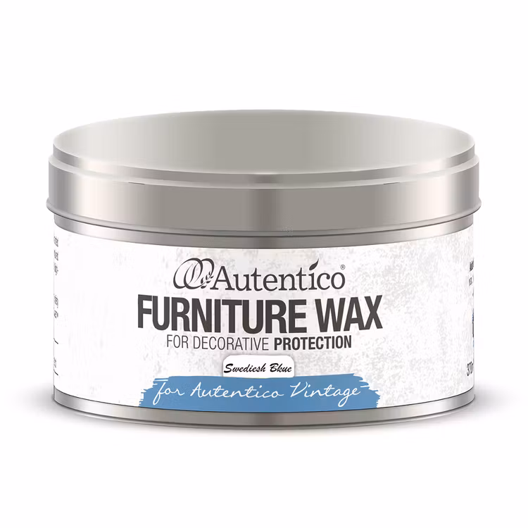 Kopia Autentico® Möbelvax - SWEDISH BLUE (pastellblå) 370ml