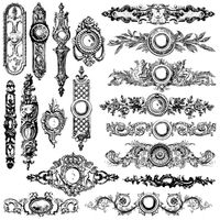 IOD Dekorstämpel - Backplates 30x30cm