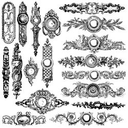 IOD Dekorstämpel - Backplates 30x30cm