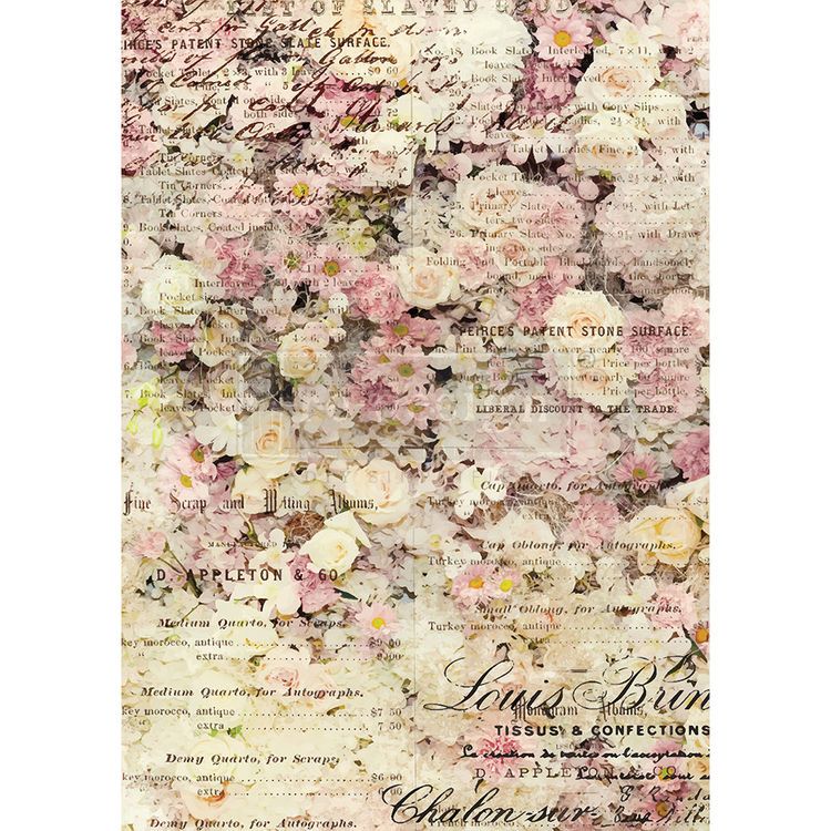 Re Design Rice Paper - Floral & Dream 29x41cm