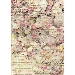 Re Design Rice Paper - Floral & Dream 29x41cm
