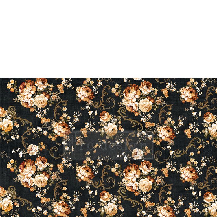 Re Design Tissue Paper - Dark Floral LT 48x76cm