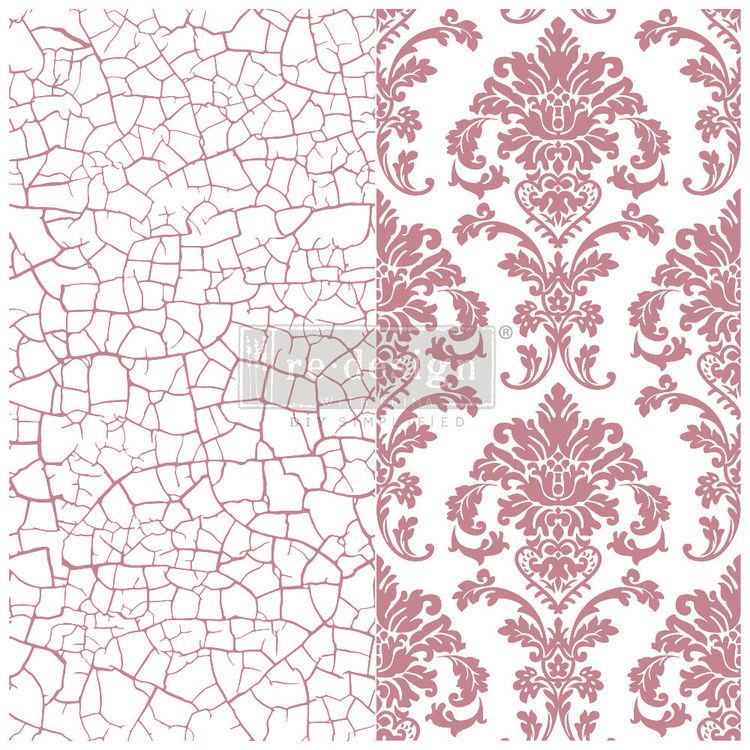 Re Design Dekorstämpel - Imperial Crackle 30x30cm