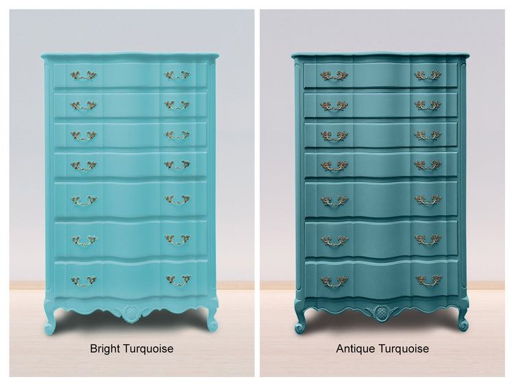 KALKFÄRG (kritfärg) - Autentico VINTAGE Chalk Paint - Bright Turquoise