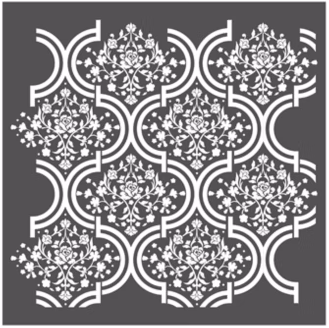 Re Design Schablon - Regal Garden ca 56x56cm