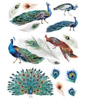 Re Design Décor Transfers® - Peacock Dreams ca 66x89cm