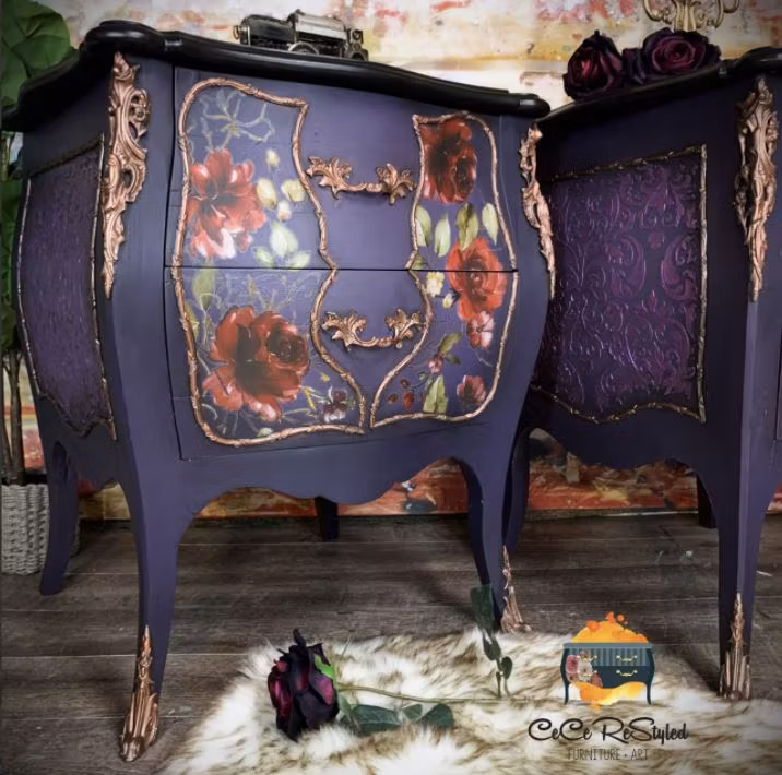 Re Design Décor Transfer - Midnight Floral
