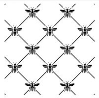 Posh Chalk® Schablon - Bee Positive 30x30cm
