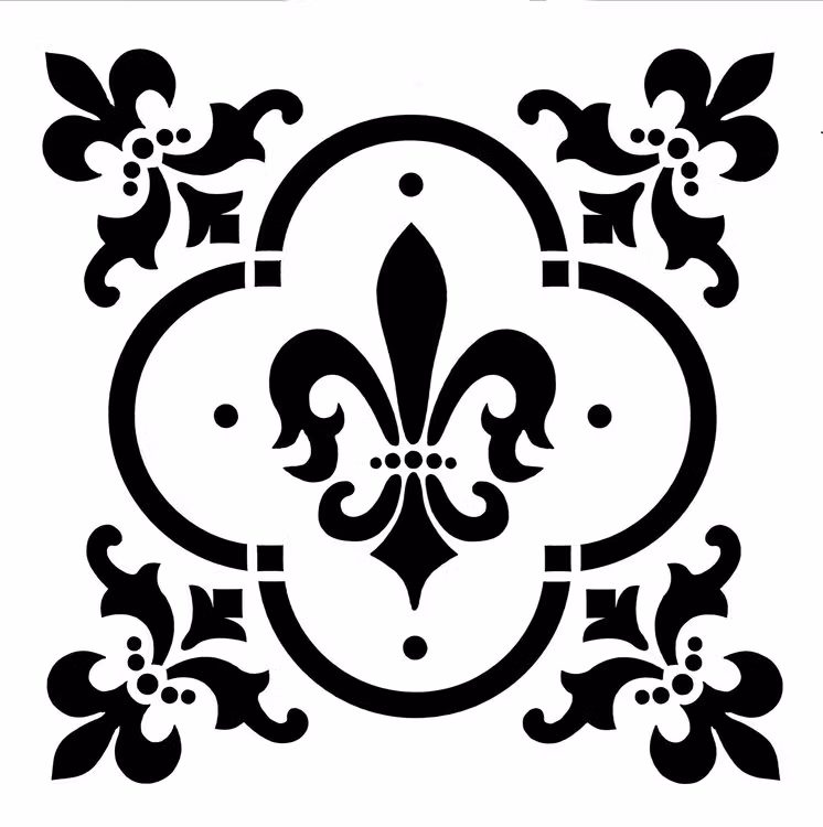 SCHABLONER Posh Chalk Stencil - Fleur De Lis