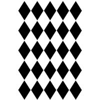 Posh Chalk® Schablon - Harlequin 21x30cm