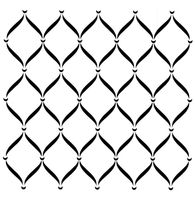 Posh Chalk® Schablon - Posh Trellis 80x80cm